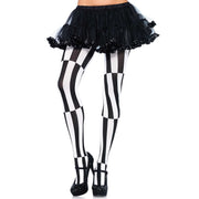 Op deze afbeelding zie je een Accessoires, van het merk Leg Avenue. Panty Met Strepen En Optische Illusie Effect