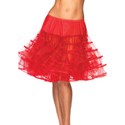 Op deze afbeelding zie je een Accessoires, van het merk Leg Avenue. Medium Lange Petticoat Rood