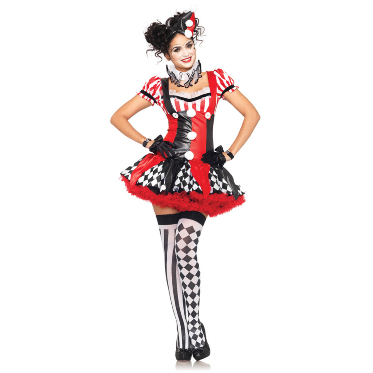 Op deze afbeelding zie je een Kostuums, van het merk Leg Avenue. Verleidelijke Dames Clown Jurk Vrouw