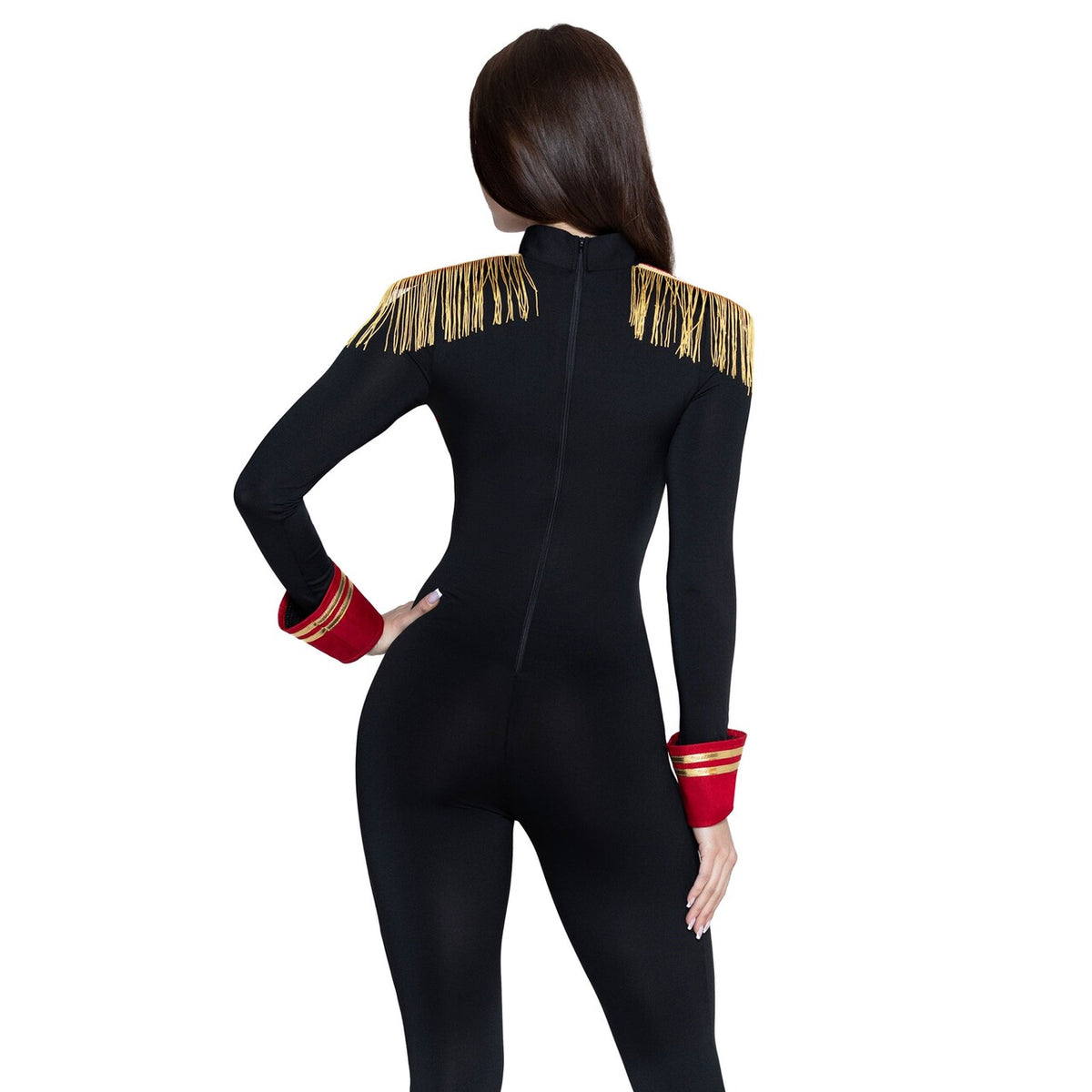 Op deze afbeelding zie je een Kostuums, van het merk Leg Avenue. Commanding Ringmaster Catsuit Vrouw Kostuum