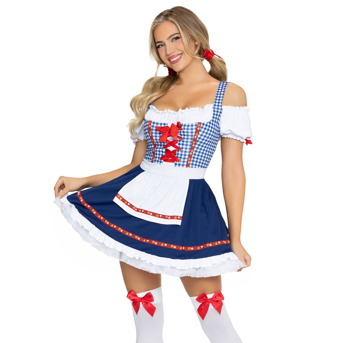 Op deze afbeelding zie je een Kostuums, van het merk Leg Avenue. Oktoberfest Cutie Apron Dress Vrouw