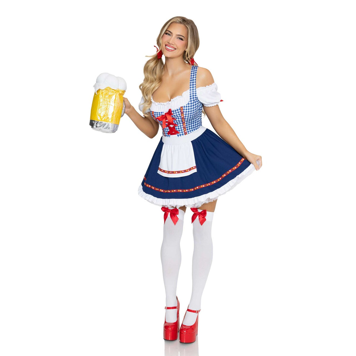 Op deze afbeelding zie je een Kostuums, van het merk Leg Avenue. Oktoberfest Cutie Apron Dress Vrouw
