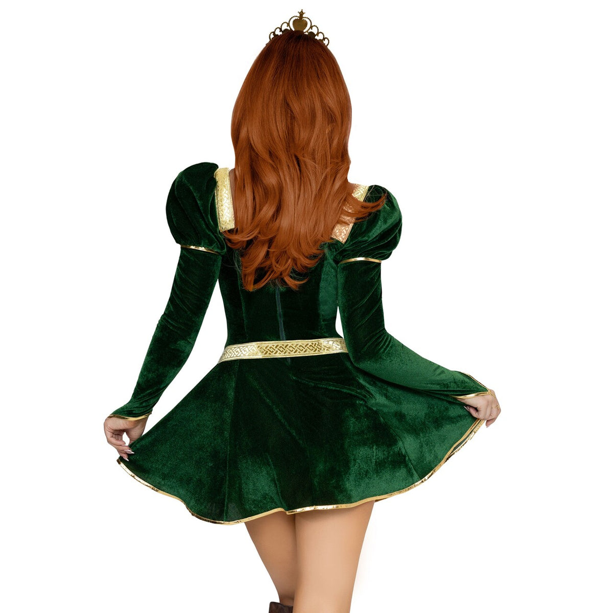 Op deze afbeelding zie je een Kostuums, van het merk Leg Avenue. Prinses In De Toren Groen Vrouw