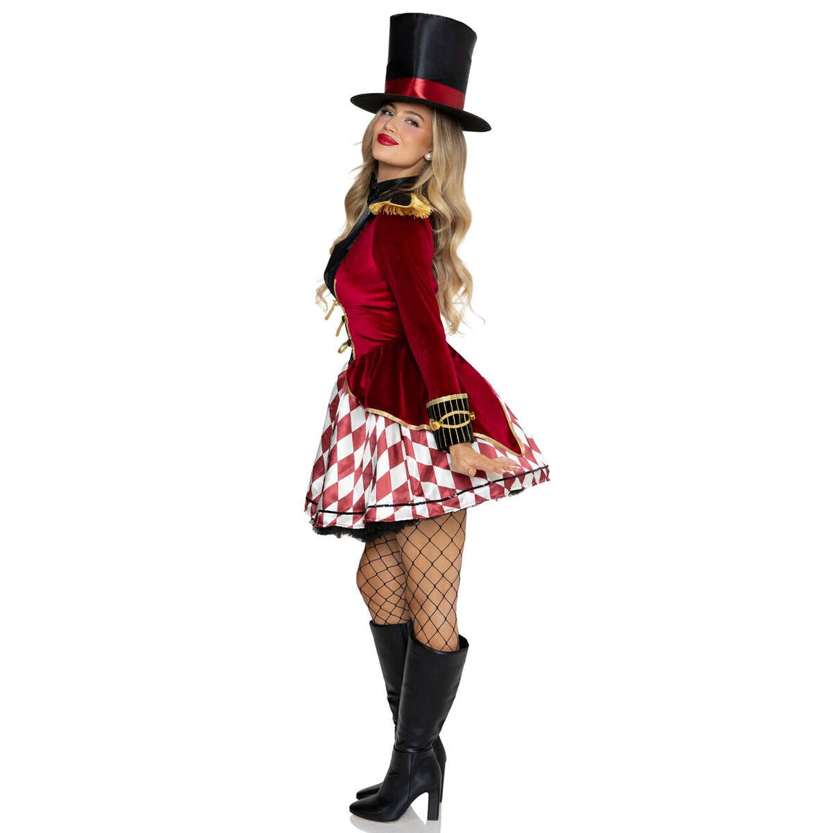 Op deze afbeelding zie je een Kostuums, van het merk Leg Avenue. Ring Mistress Dress Vrouw