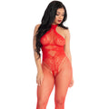 Rode Lace Bodysuit Devil Beauty Vrouw Kostuum