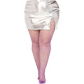 Paarse Visnet Panty Disco Style Plus Size