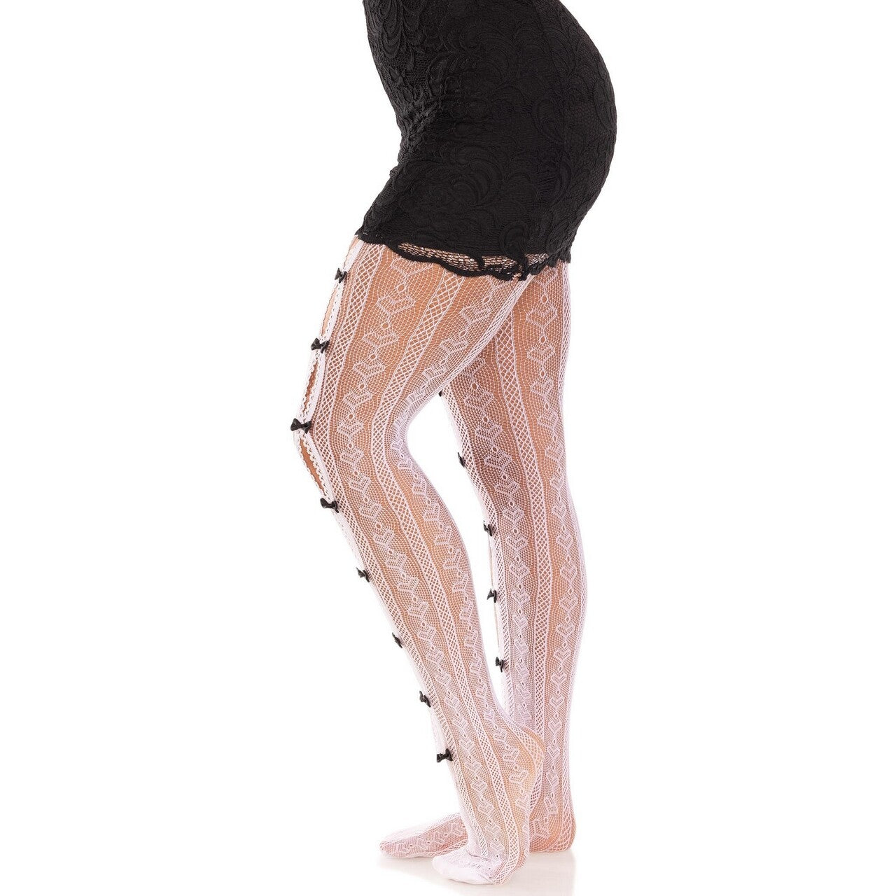 Op deze afbeelding zie je een Accessoires, van het merk Leg Avenue. Sweethearts And Bows Panty Wit