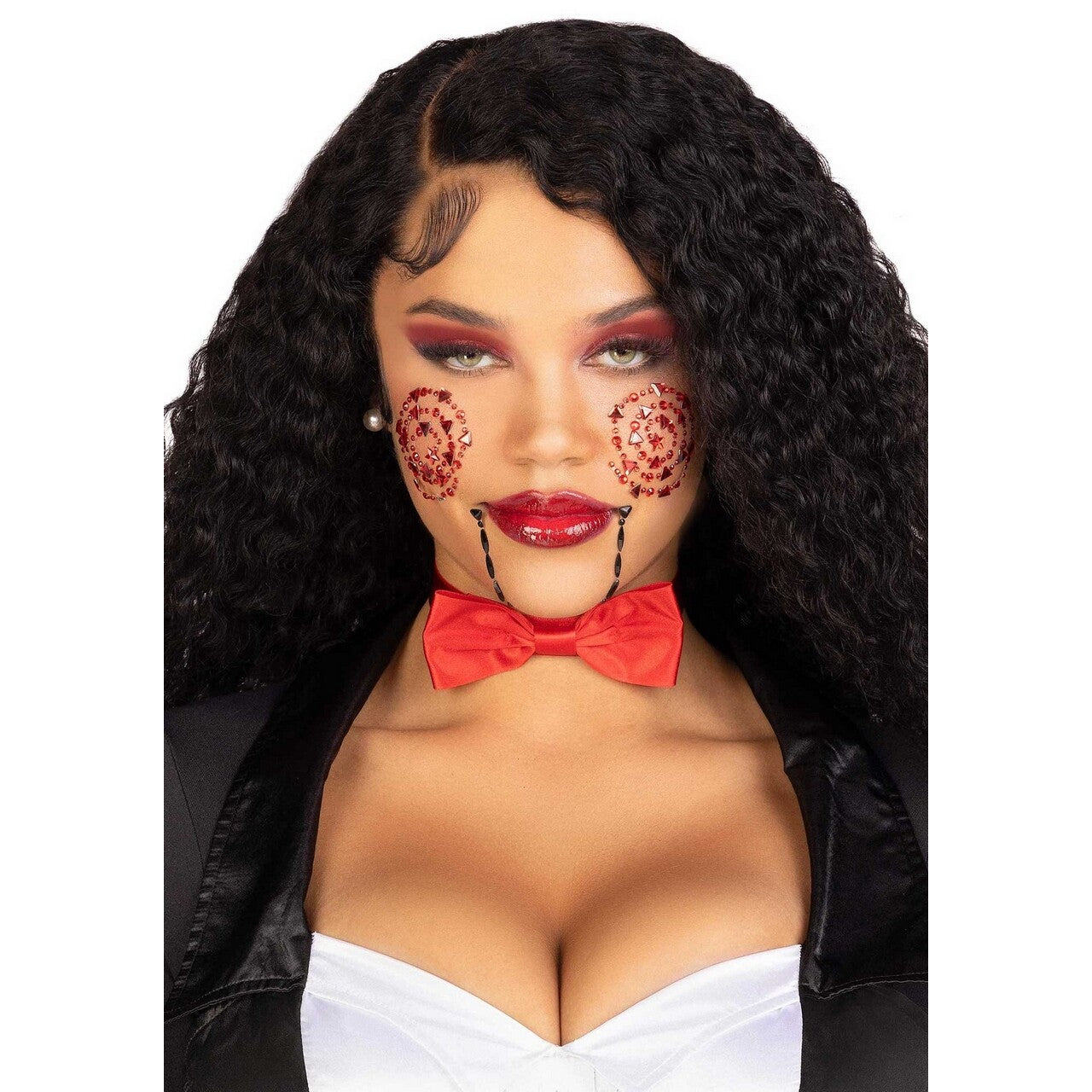 Op deze afbeelding zie je een Accessoires, van het merk Leg Avenue. Body Stickers Angry Puppet