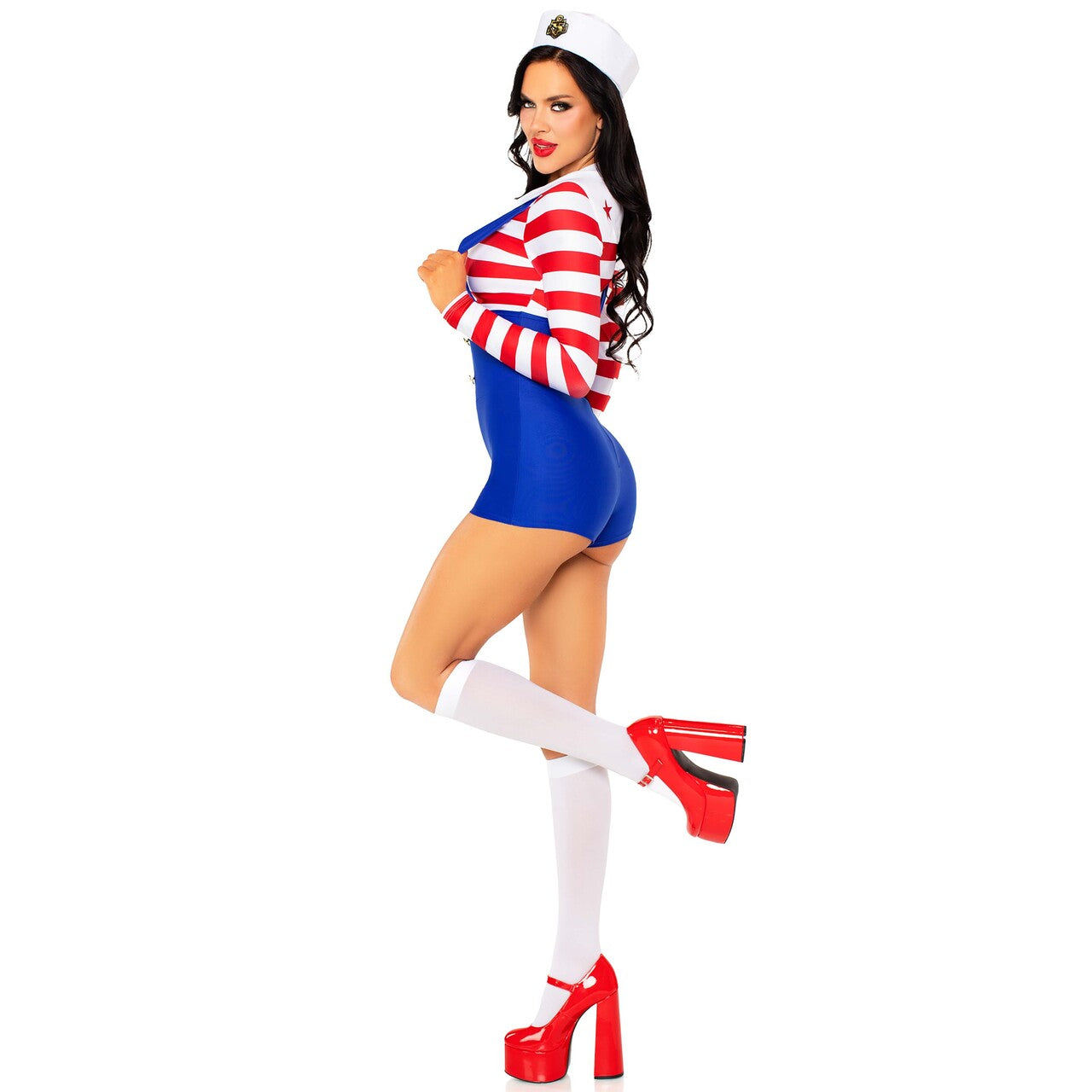 Op deze afbeelding zie je een Kostuums, van het merk Leg Avenue. Sailor Sweetie Costume Vrouw Kostuum