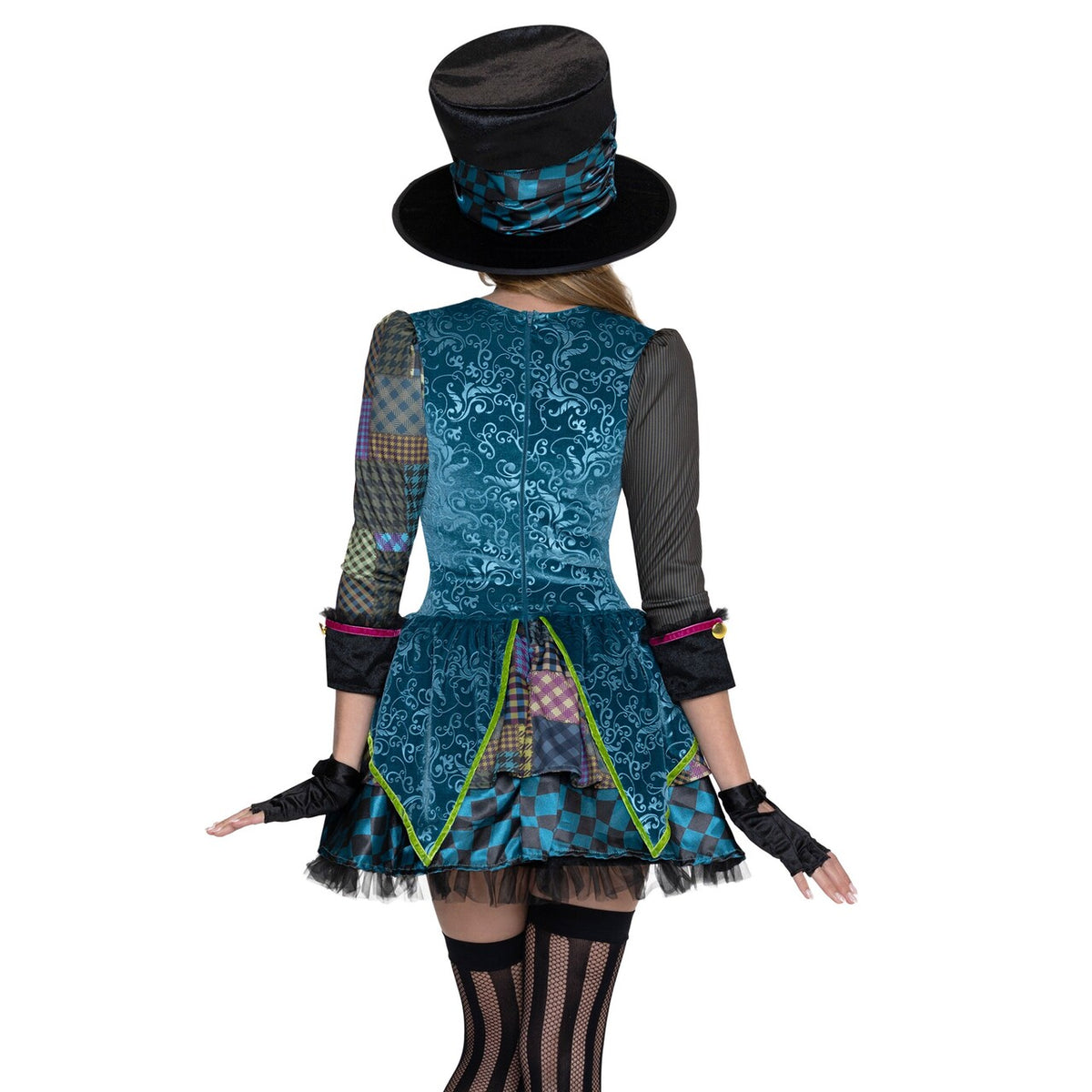 Op deze afbeelding zie je een Kostuums, van het merk Leg Avenue. Tea Party Mad Hatter Dress Vrouw