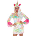 Betoverende Fantasie Eenhoorn Pastel Vrouw Kostuum