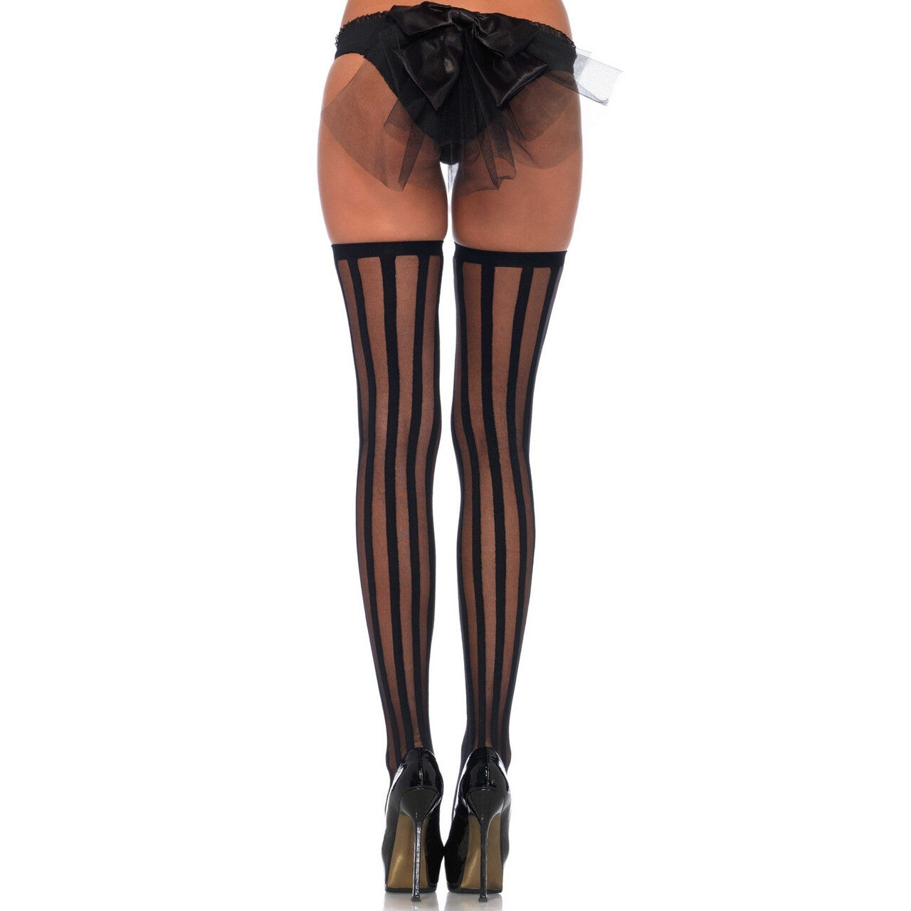 Op deze afbeelding zie je een Accessoires, van het merk Leg Avenue. Stay Ups Met Verticale Strepen Fatima