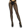 Bloemen Panty Gekruiste Tailleband