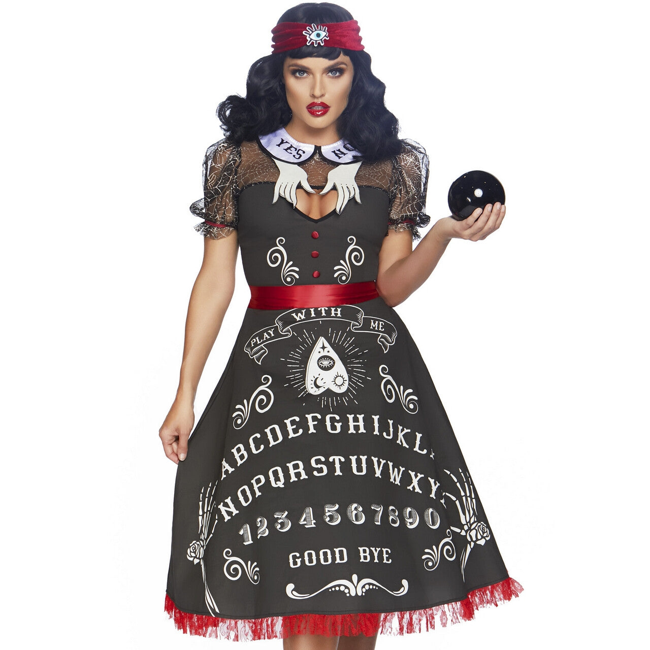 Op deze afbeelding zie je een Kostuums, van het merk Leg Avenue. Occulte Ouijabord Waarzegster Vrouw Kostuum