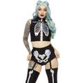 Heerlijk Holografisch Halloween Skelet Vrouw Kostuum
