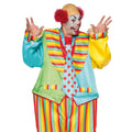 Zo Rond Als Een Circustent Clown Man Kostuum