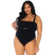 Op deze afbeelding zie je een Kostuums, van het merk Leg Avenue. Zwarte Top Met Bodysuit Plus Size Vrouw Kostuum