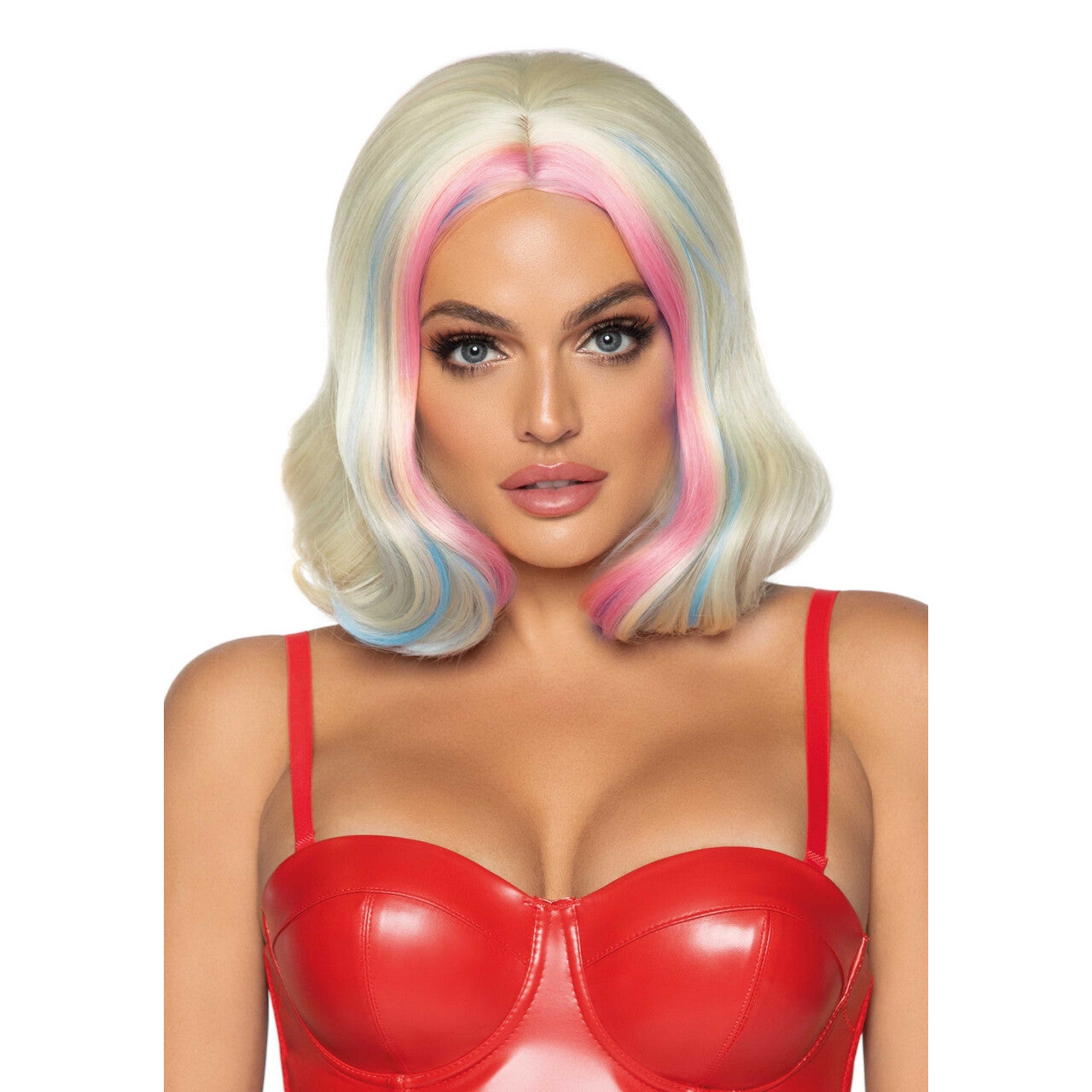 Op deze afbeelding zie je een Accessoires, van het merk Leg Avenue. Blonde Golvende Bobline Pruik Harley