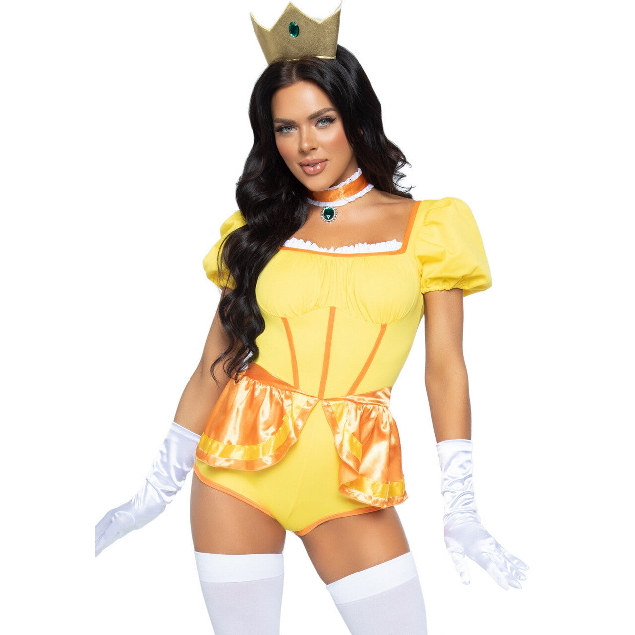 Op deze afbeelding zie je een Kostuums, van het merk Leg Avenue. Warme Zonovergoten Gele Prinses Vrouw Kostuum
