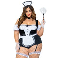 Spik En Span Schoonmaakster Plus Size Vrouw Kostuum