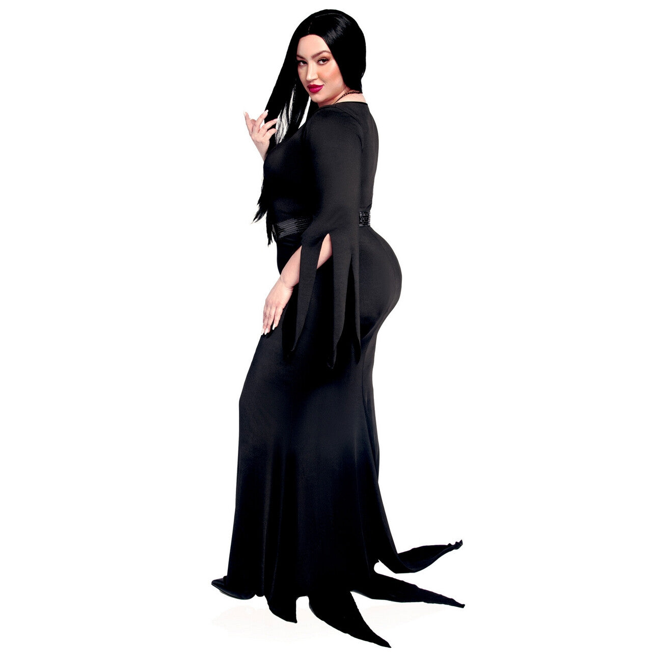 Op deze afbeelding zie je een Kostuums, van het merk Leg Avenue. Onsterfelijke Morticia Plus Size Vrouw Kostuum