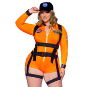 Op deze afbeelding zie je een Kostuums, van het merk Leg Avenue. Out Of Space Commander Plus Size Vrouw Kostuum