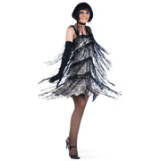 Op deze afbeelding zie je een Kostuums, van het merk Limit. Fabuleuze Flapper Schitterende Pailletten Vrouw Kostuum