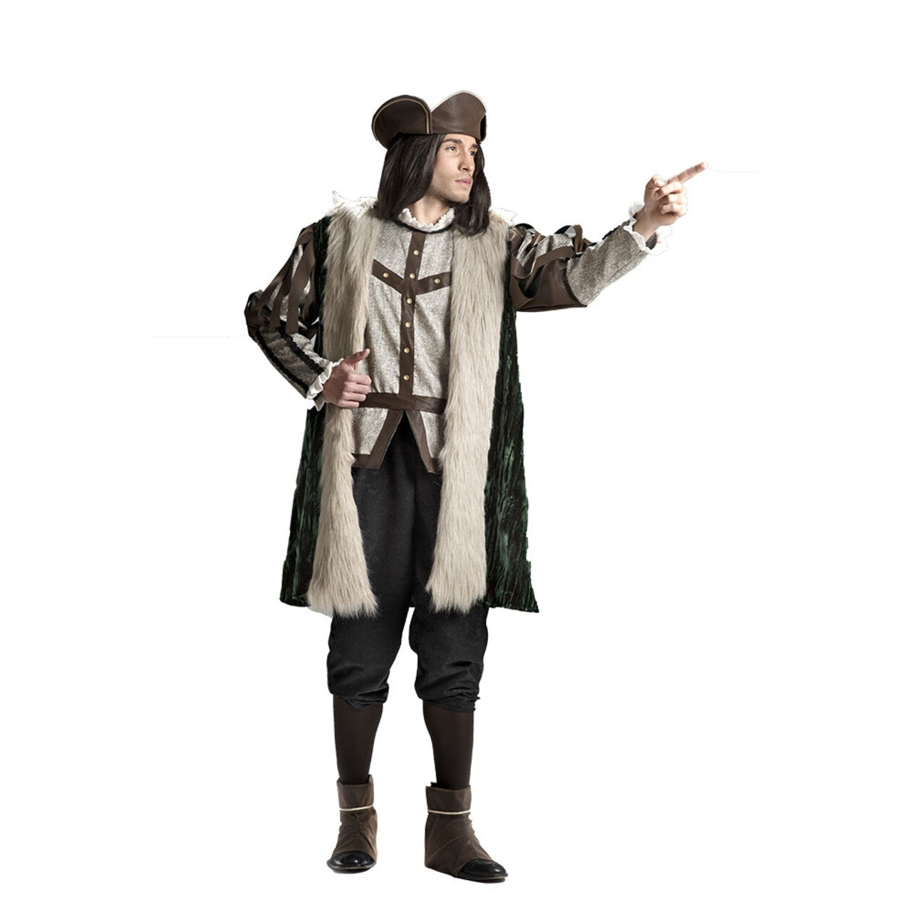 Op deze afbeelding zie je een Kostuums, van het merk Limit. Ontdekkingsreiziger Amerika Christoffel Columbus Man Kostuum