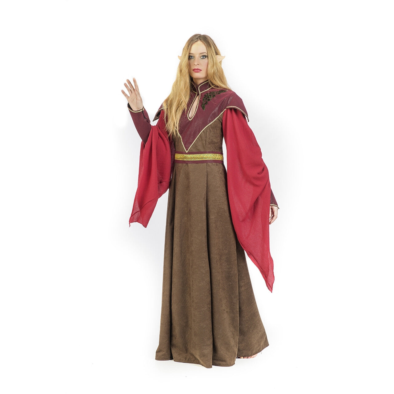 Op deze afbeelding zie je een Kostuums, van het merk Limit. Bruin Kiara Keltische Druide Vrouw Kostuum