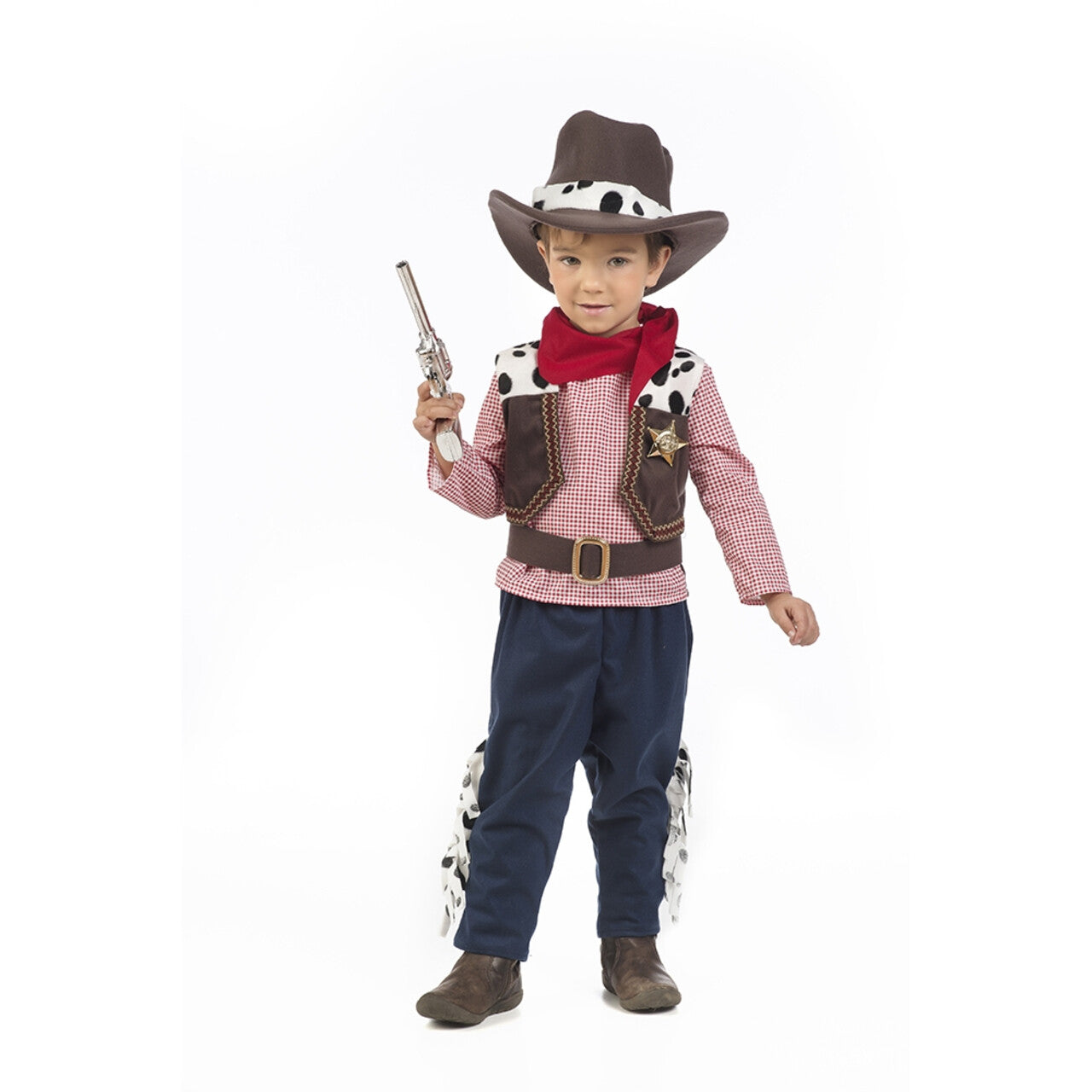 Op deze afbeelding zie je een Kostuums, van het merk Limit. Kleine Koeiendrijver Cowboy Ranch Wilde Westen Jongen Kostuum