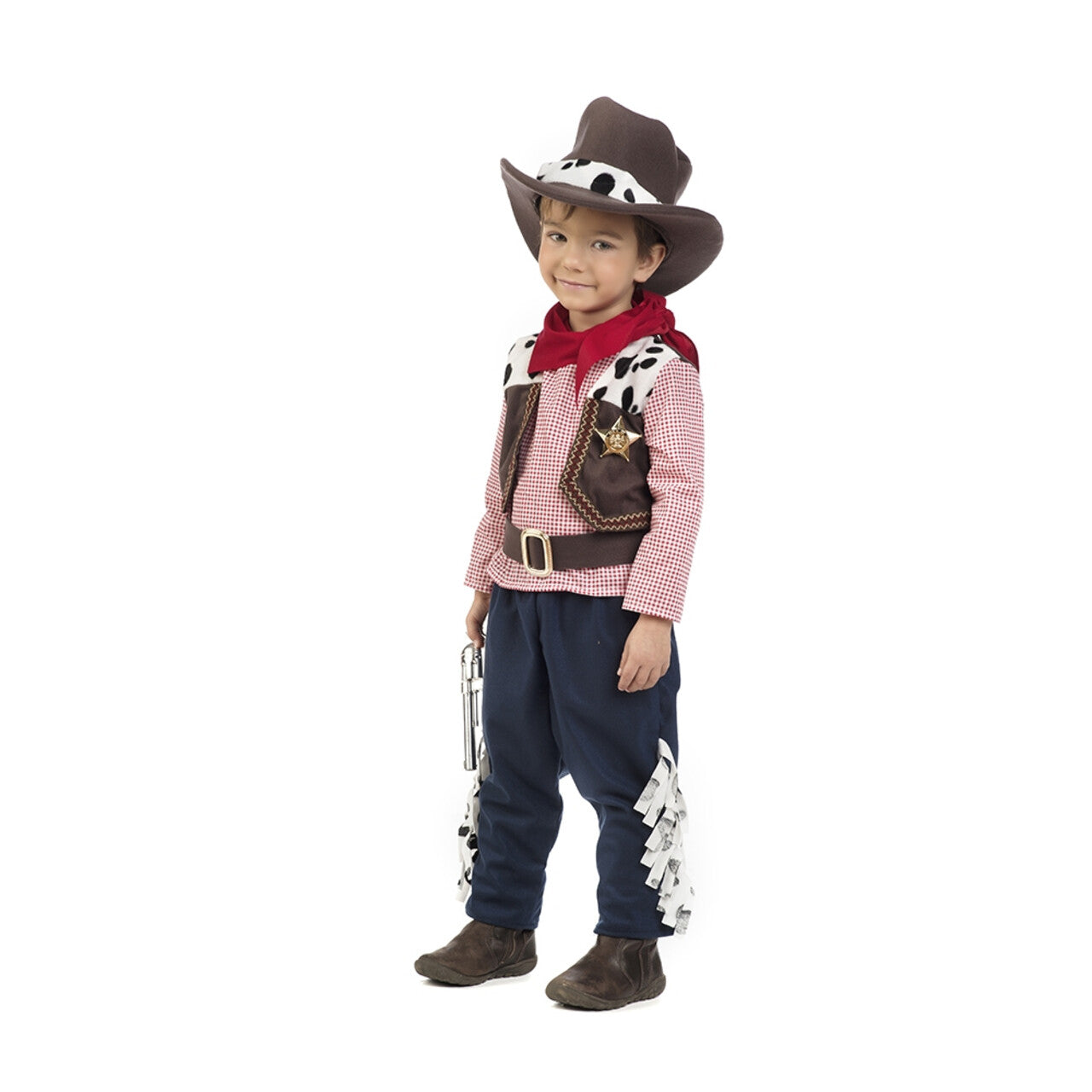Op deze afbeelding zie je een Kostuums, van het merk Limit. Kleine Koeiendrijver Cowboy Ranch Wilde Westen Jongen Kostuum