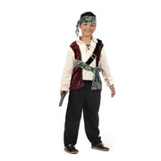 Op deze afbeelding zie je een Kostuums, van het merk Limit. Maximiliaan Musket Galjoen Piraat Jongen Kostuum