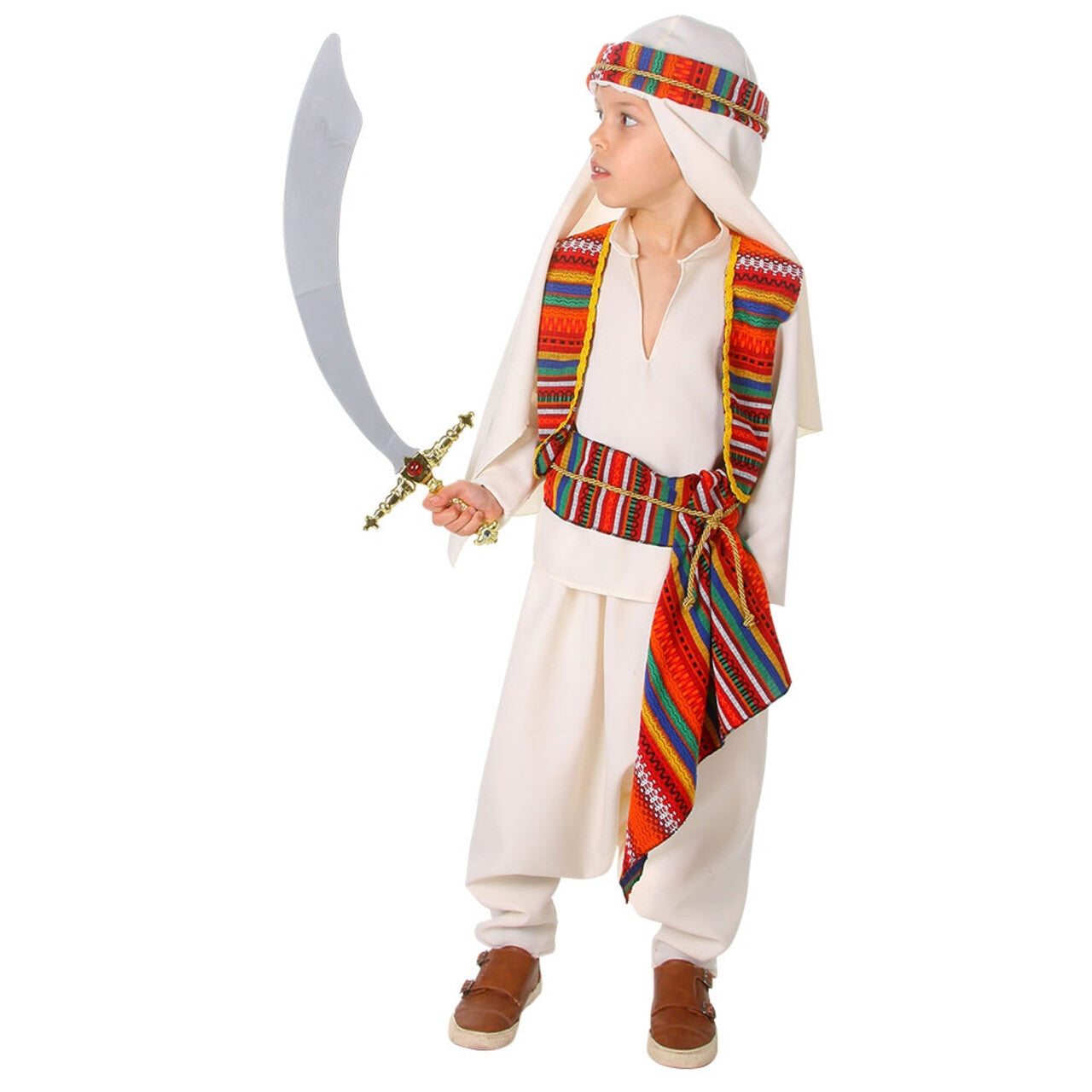 Op deze afbeelding zie je een Kostuums, van het merk Limit. Berber Sjeik Ali El Hakman Jongen Kostuum