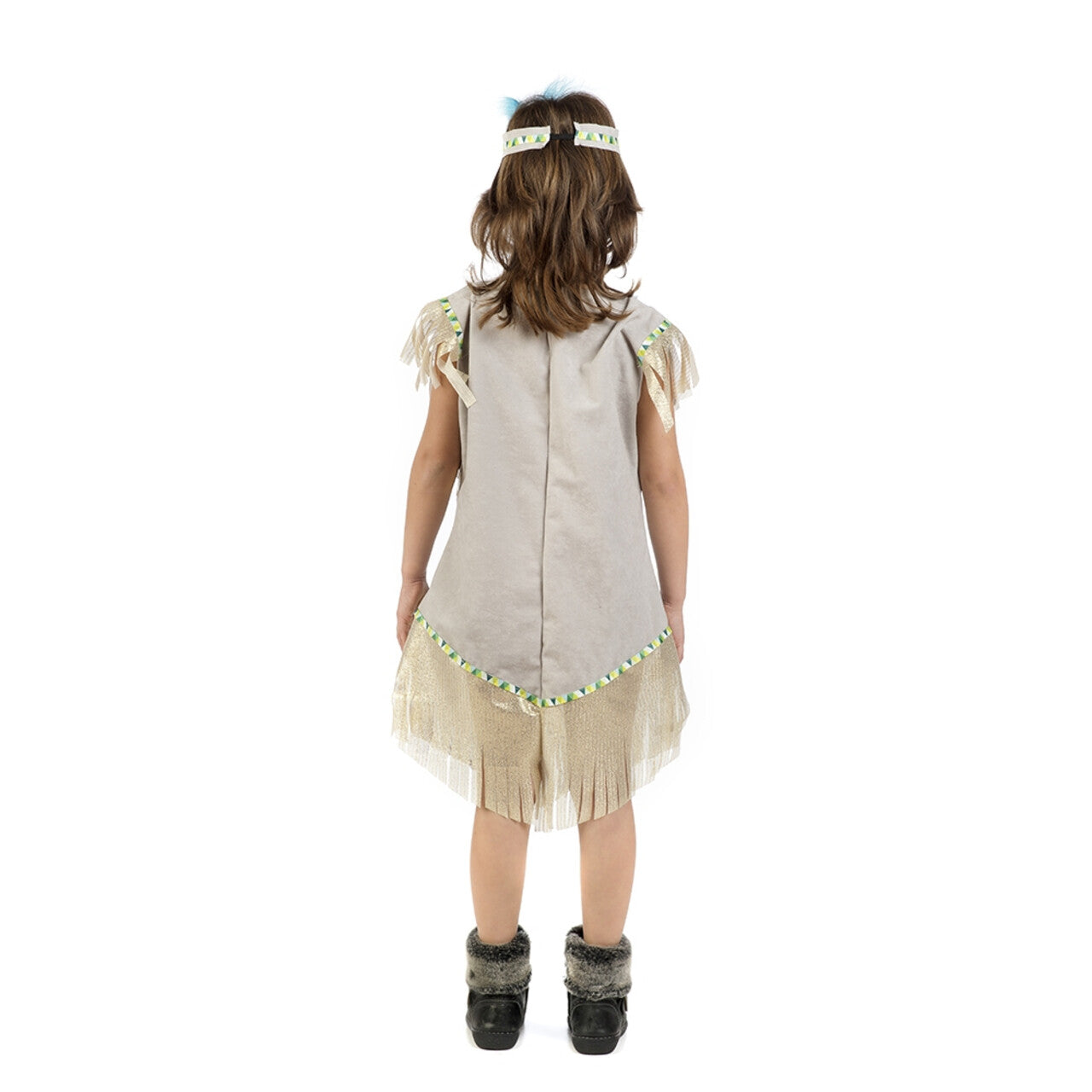 Op deze afbeelding zie je een Kostuums, van het merk Limit. Indiaan Gouden Horizon Meisje Kostuum