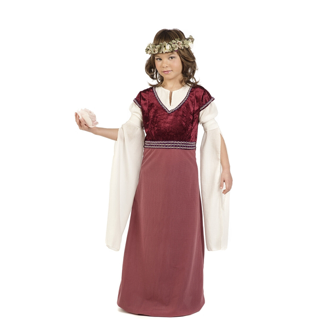 Op deze afbeelding zie je een Kostuums, van het merk Limit. Roze Hofdame Henriette Meisje Kostuum