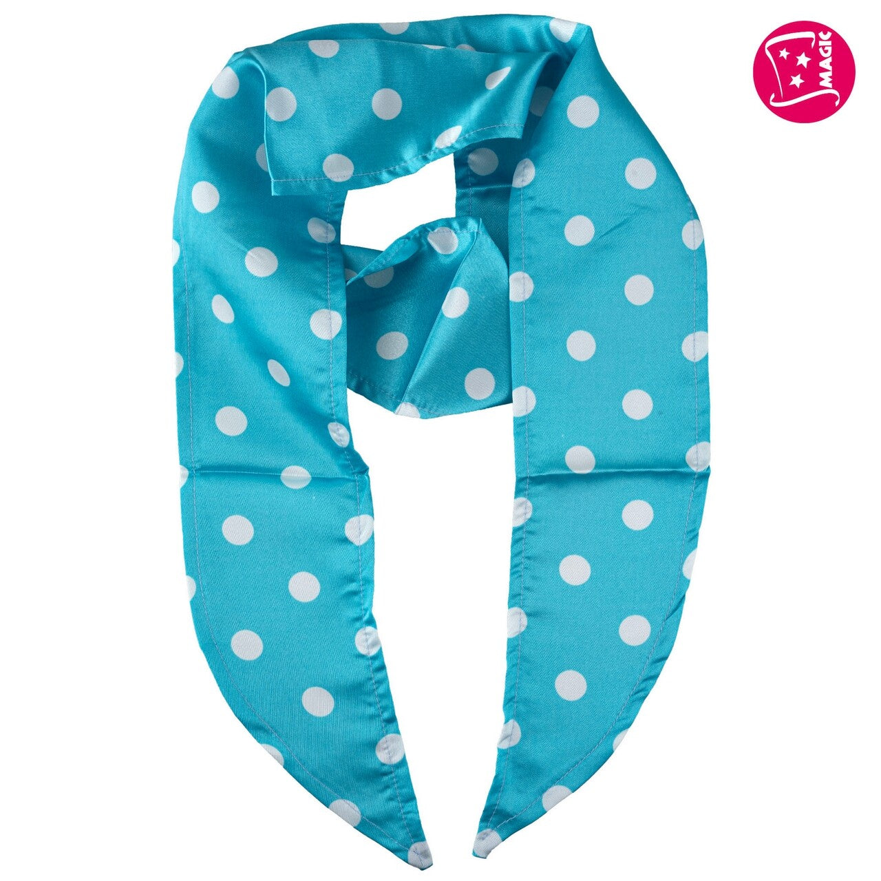 Op deze afbeelding zie je een Accessoires, van het merk Magic By Freddy's. Satijnen Blauw Met Stippen 6 Stuks
