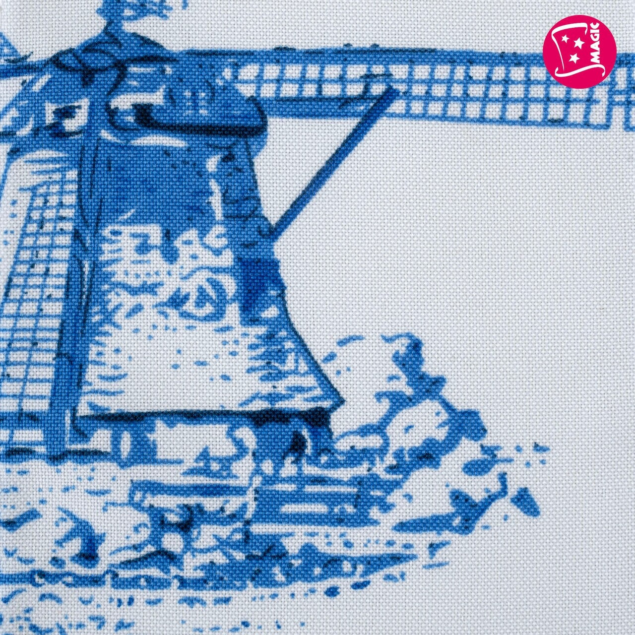 Op deze afbeelding zie je een Accessoires, van het merk Magic By Freddy's. Satijnen Sjaaltjes Delft Blauw 6 Stuks