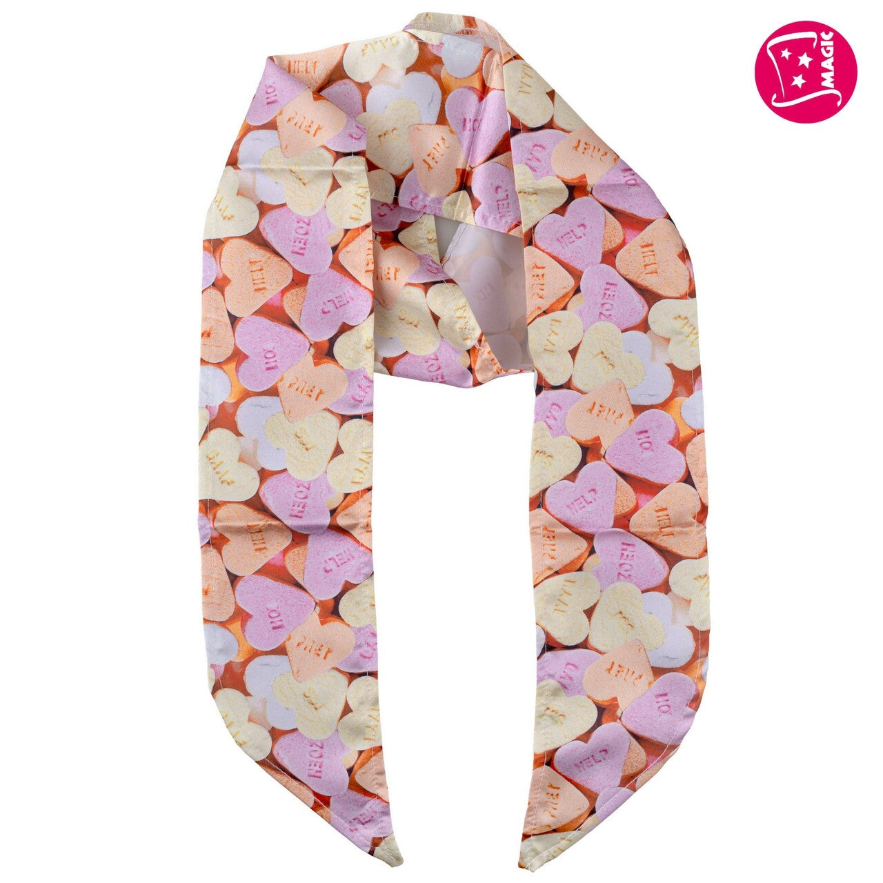 Op deze afbeelding zie je een Accessoires, van het merk Magic By Freddy's. Satijnen Sjaaltjes Sweet Candy 6 Stuks