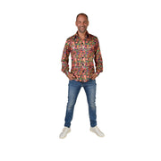Op deze afbeelding zie je een Kostuums, van het merk Magic By Freddy's. Hippie Party Paisley Power Overhemd Man
