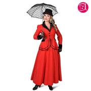 Op deze afbeelding zie je een Kostuums, van het merk Magic By Freddy's. Jaren 20 Victoria Poppins Vrouw Kostuum