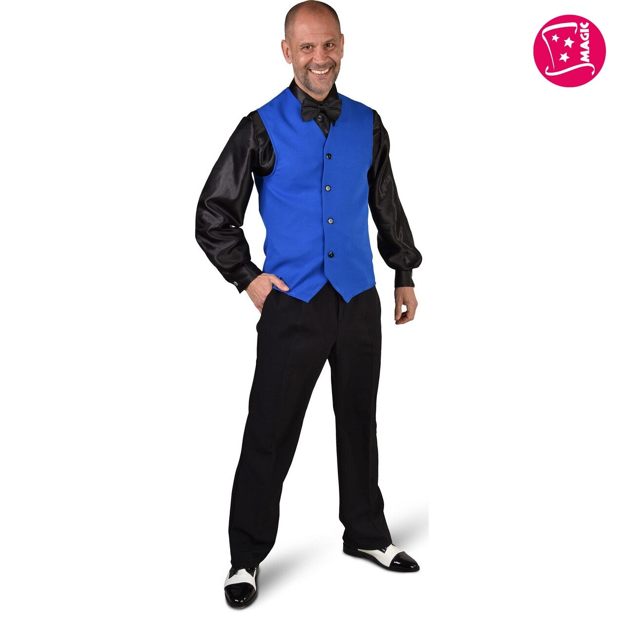 Op deze afbeelding zie je een Kostuums, van het merk Magic By Freddy's. Vest Koningsblauw Als De Oceaan Man