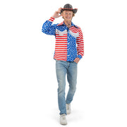Op deze afbeelding zie je een Kostuums, van het merk Magic By Freddy's. USA Western Billy Shirt Man