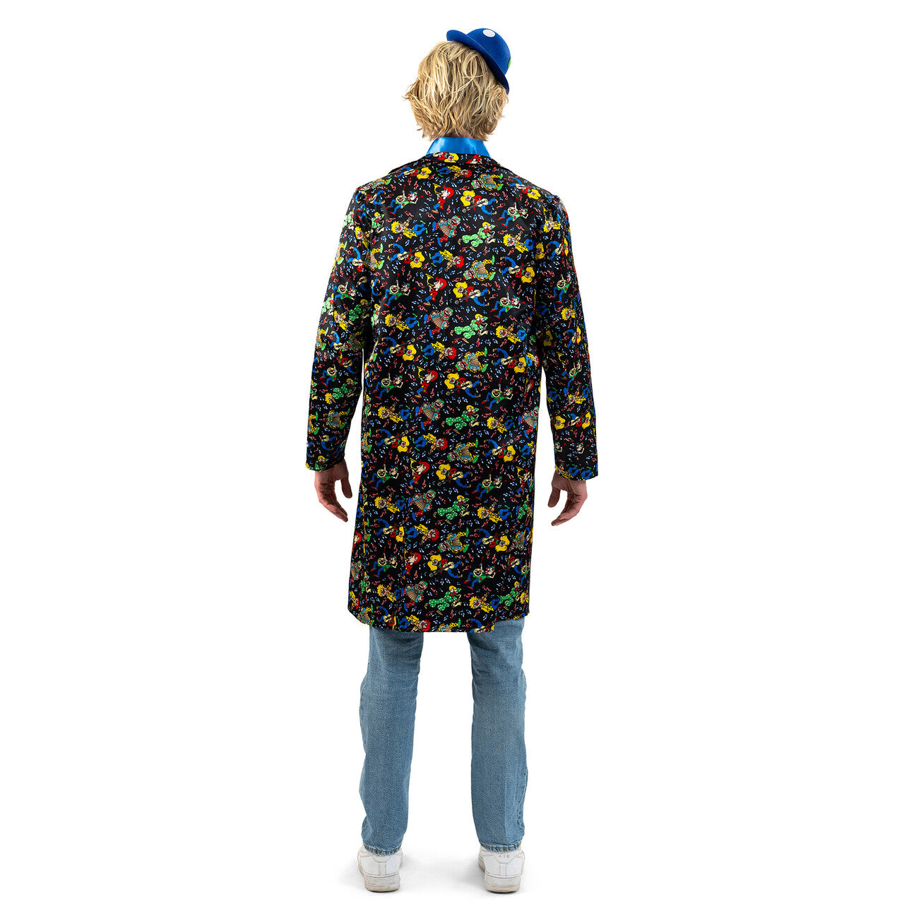 Op deze afbeelding zie je een Kostuums, van het merk Magic By Freddy's. Zwarte Vrolijke Clownsjas Man