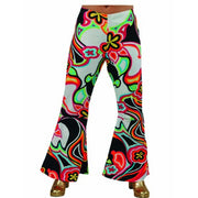 Op deze afbeelding zie je een Kostuums, van het merk Magic By Freddy's. Drukke Hippie Broek Wijde Pijpen Vrouw