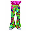 Gifgroene Flower Power Broek Man