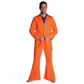 Oranje Saturday Night Boogie Night Man Kostuum