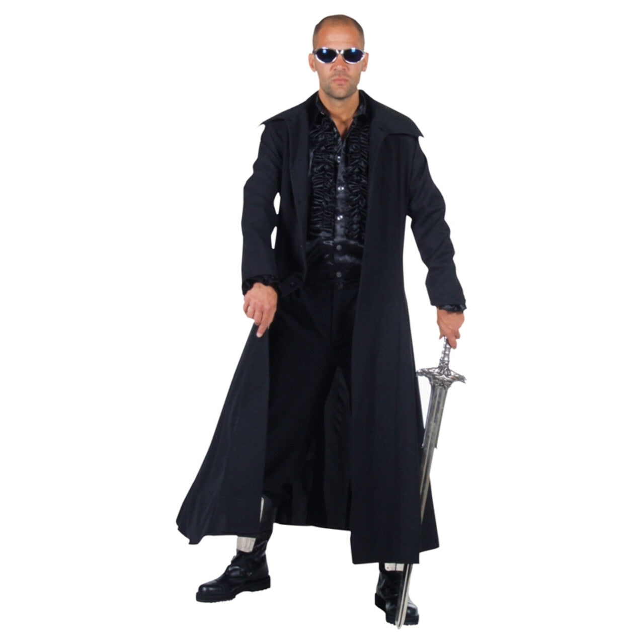Op deze afbeelding zie je een Kostuums, van het merk Magic By Freddy's. Zwarte Mantel Matrix Filmheld