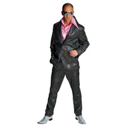 Op deze afbeelding zie je een Kostuums, van het merk Magic By Freddy's. Zwarte Wandelende Discobol Pailletten Man Kostuum