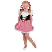 Op deze afbeelding zie je een Kostuums, van het merk Magic By Freddy's. Rode Zoet Alcoholvrij Biertje Dirndl Meisje Kostuum