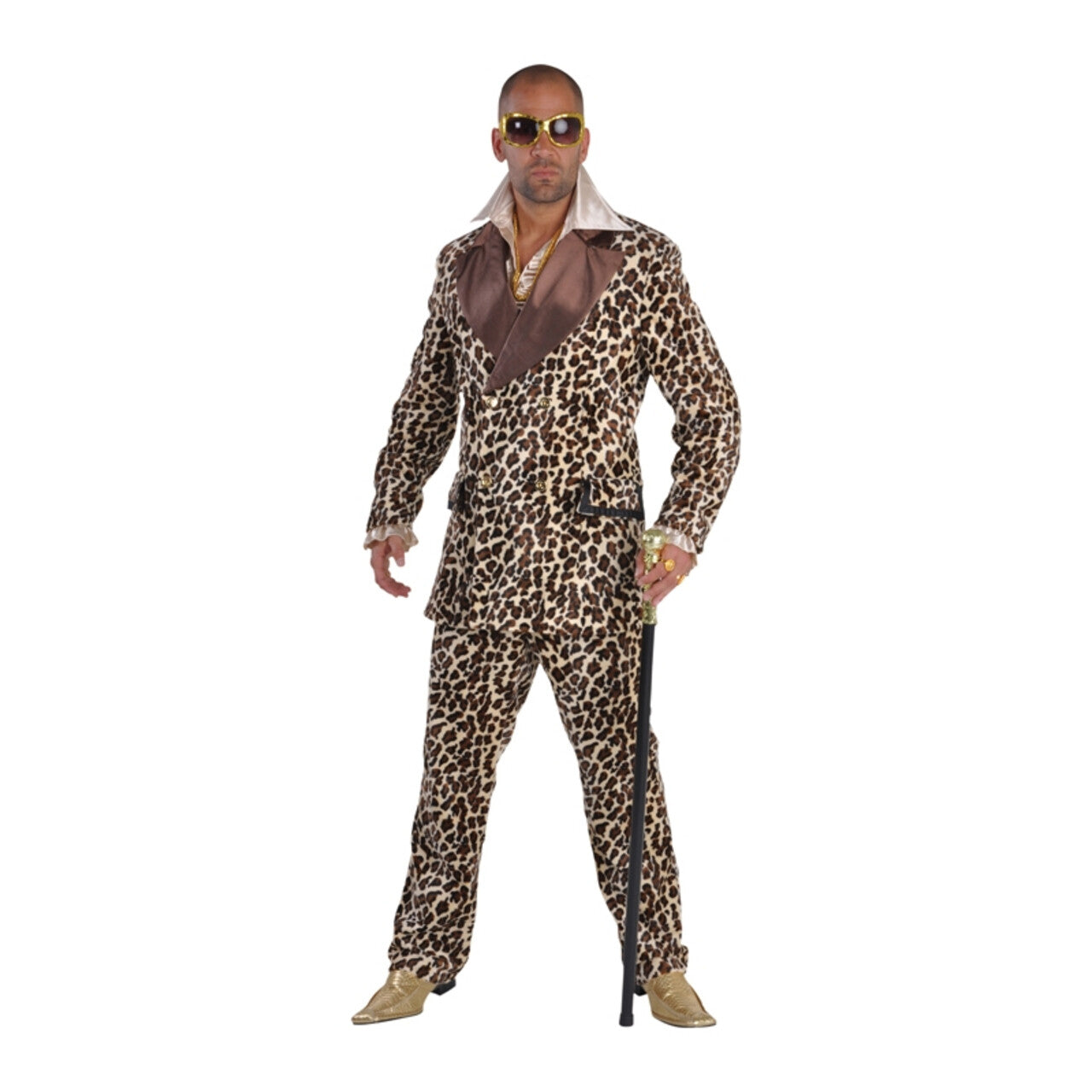 Op deze afbeelding zie je een Kostuums, van het merk Magic By Freddy's. Pimp Panter Rosse Buurt Man Kostuum